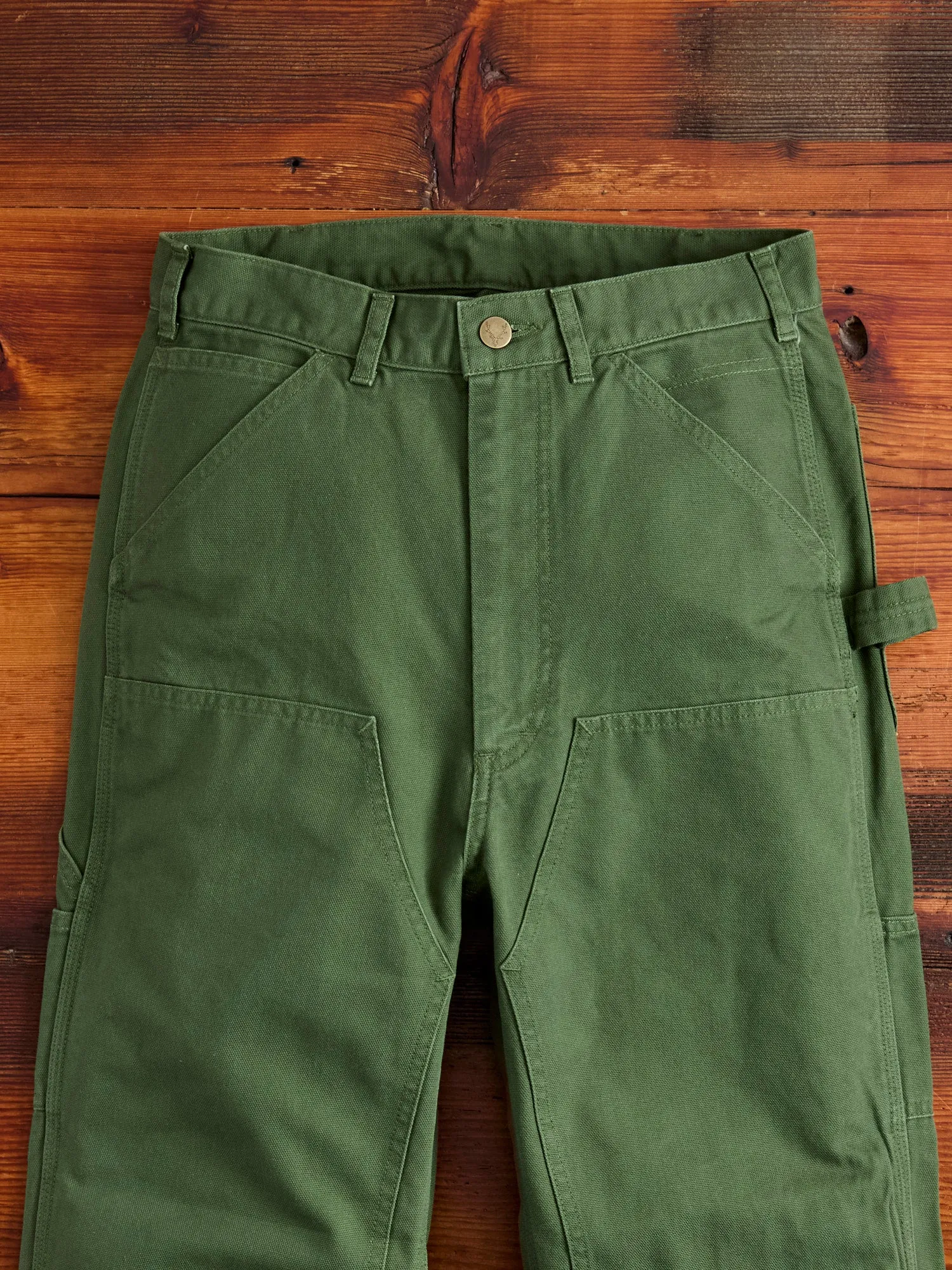 11.5oz Cotton Canvas Painter Pant in Moss Green