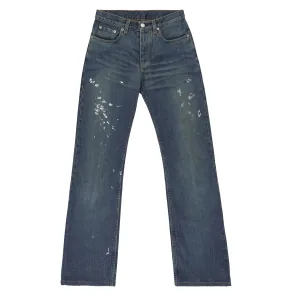 2000 Vintage Sanded Denim Painter Jeans (Dark Wash, Size 26)