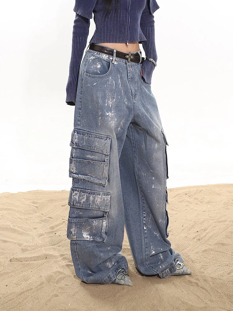 【24s March.】Coated Large Pocket Jeans