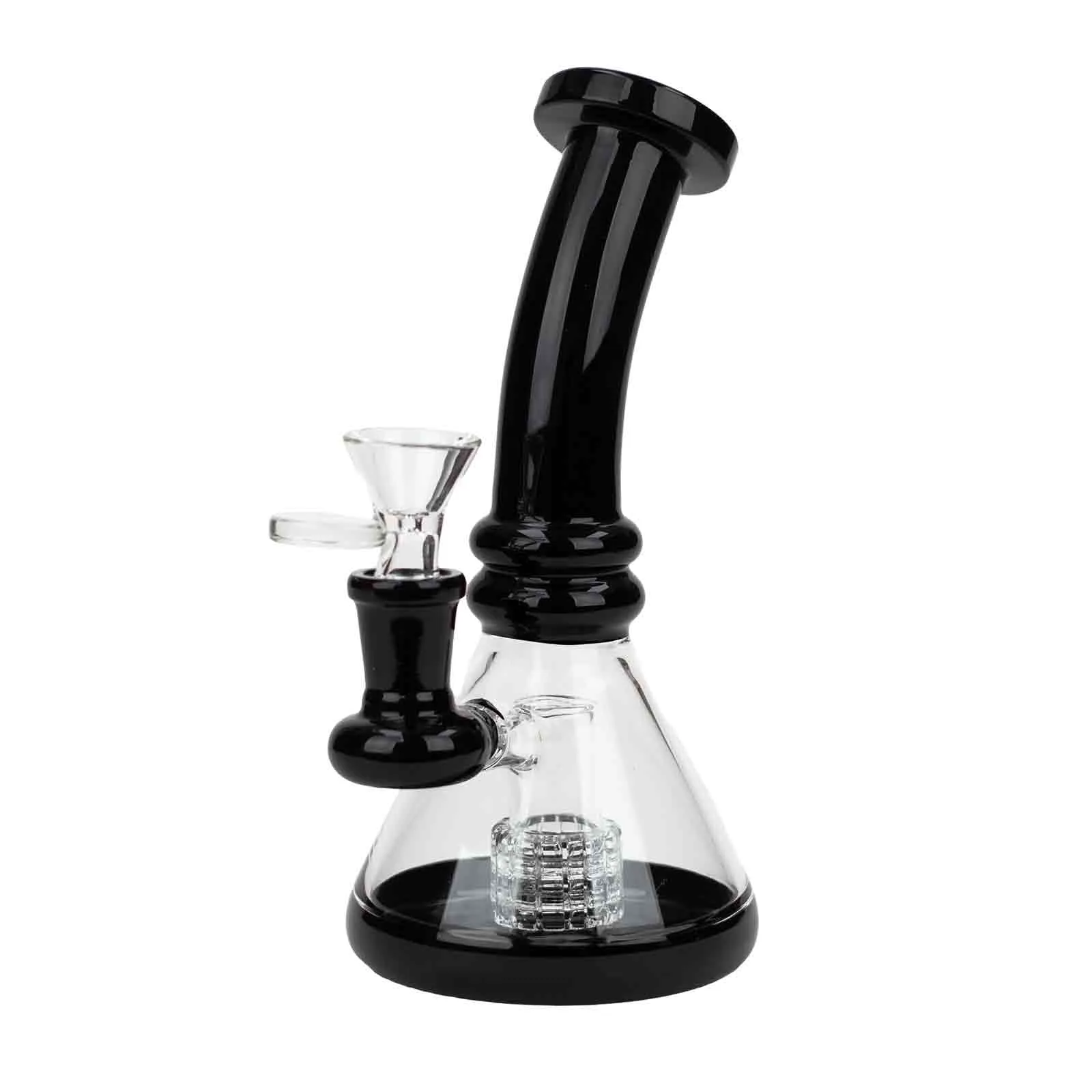 7" Color Glass Bent Neck Bong