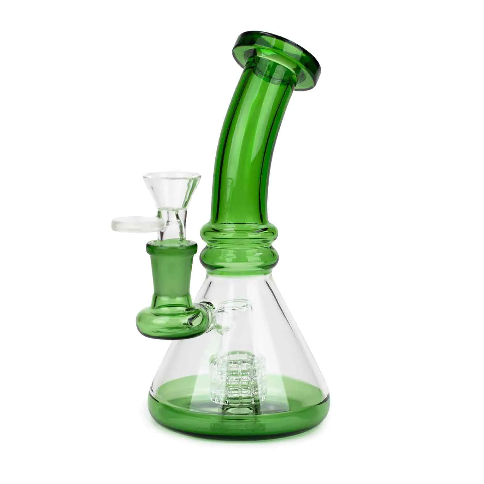 7" Color Glass Bent Neck Bong