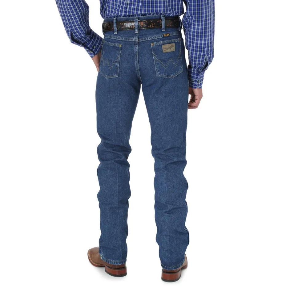 936GSHD - Wrangler Men's George Strait CowboyCut® Slim Fit Jean - Heavyweight Stone Denim