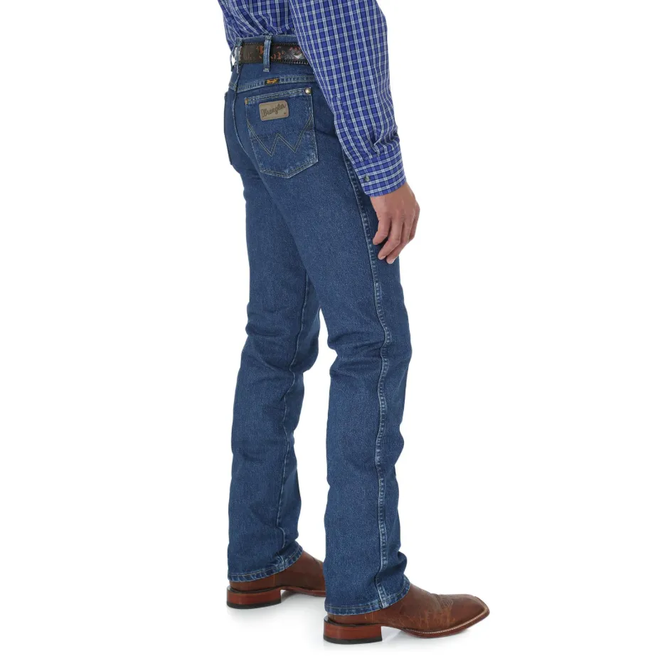 936GSHD - Wrangler Men's George Strait CowboyCut® Slim Fit Jean - Heavyweight Stone Denim