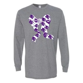 Abilene Christian University Wildcats - Bow Mascot Long Sleeve T-Shirt