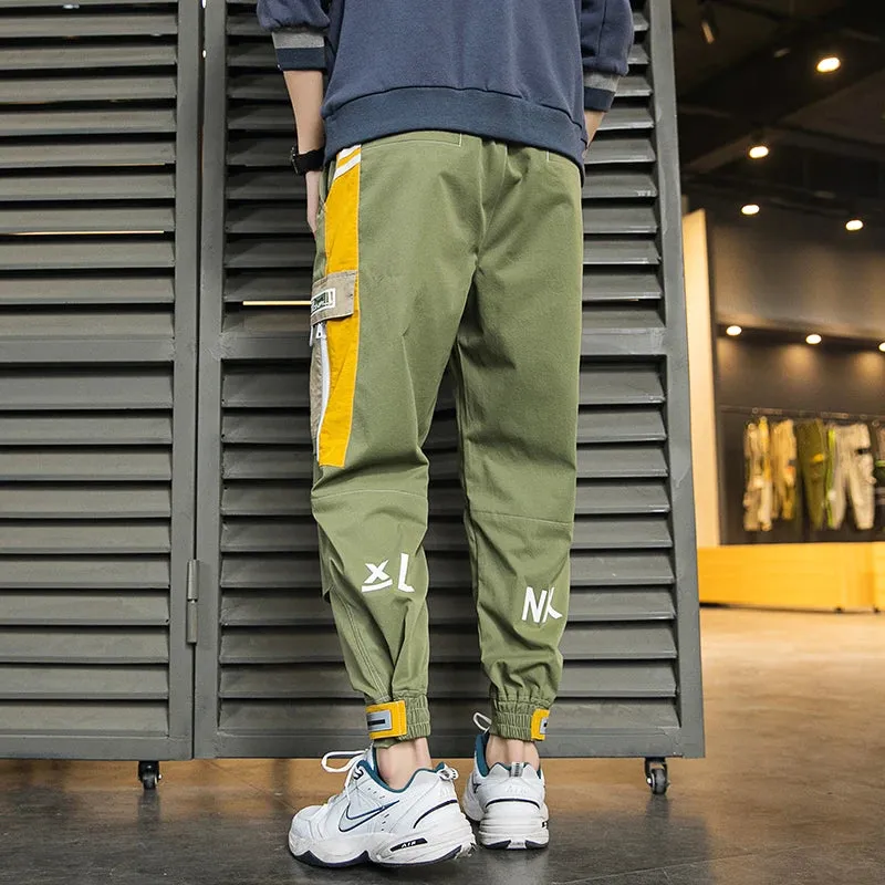 Aidase New Fashion Streetwear Men's Multi Pockets Cargo Harem Pants Hip Hop Casual Male Joggers Trousers Harajuku Men Pants