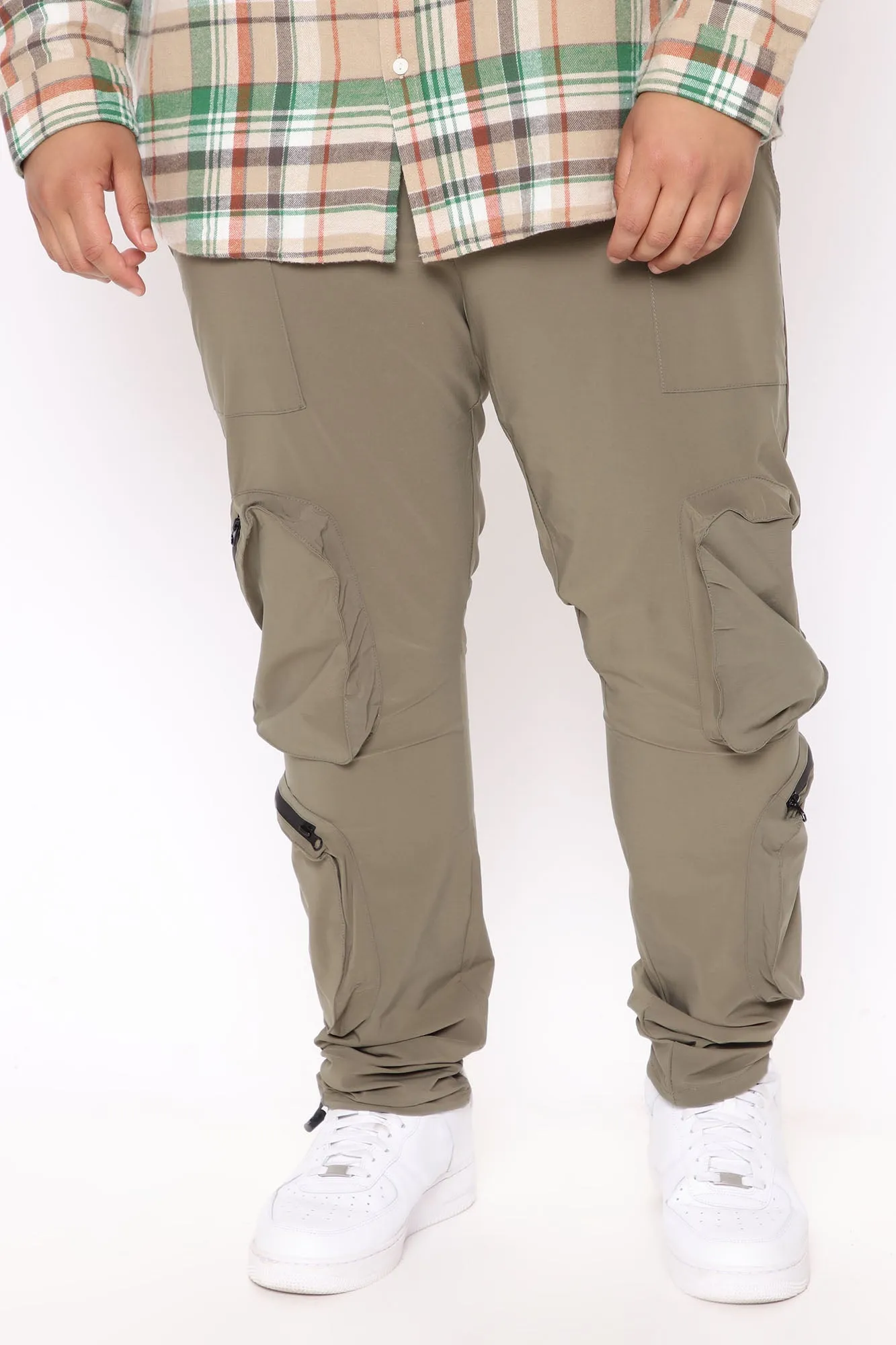 All Day Zipper Cargo Pants - Olive