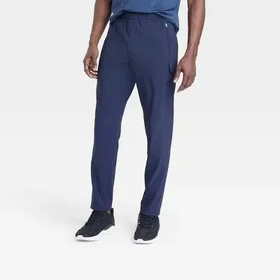 All In Motion Men's DWR Water Resistant Cargo Pants Midweight Loose Fit