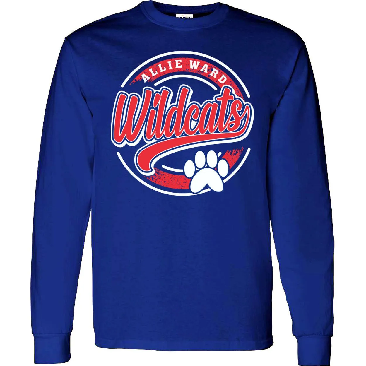 Allie Ward Wildcats - Circle Script Long Sleeve T-Shirt