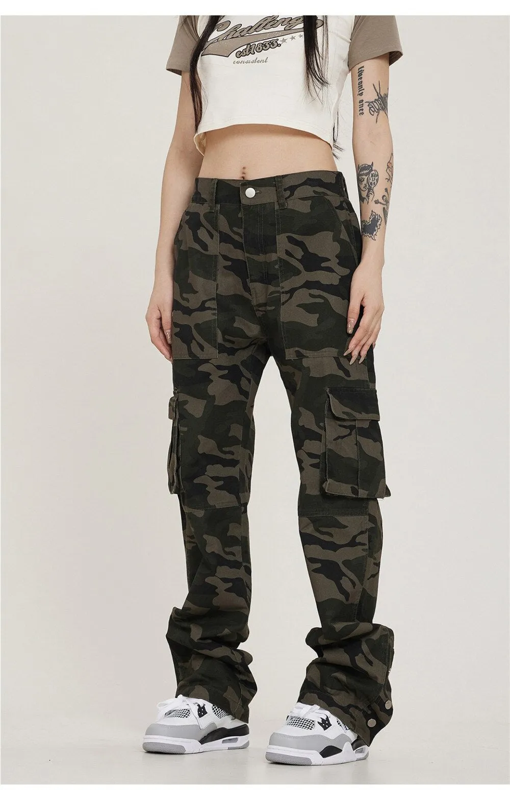 AM23 Straight Camo Cargo Pants