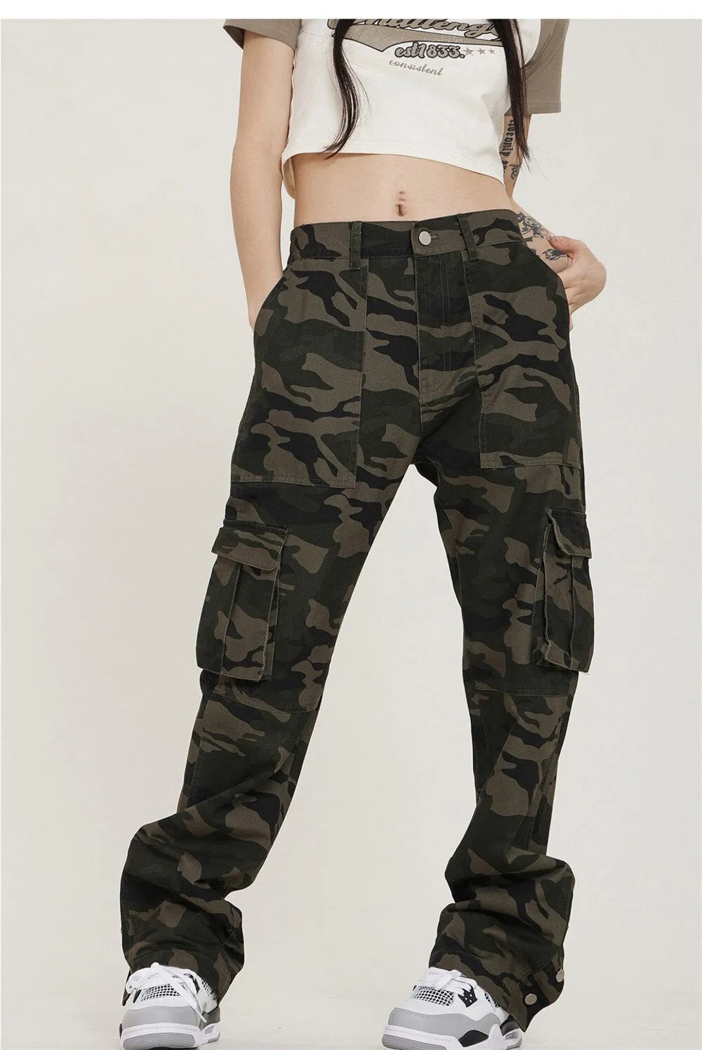 AM23 Straight Camo Cargo Pants