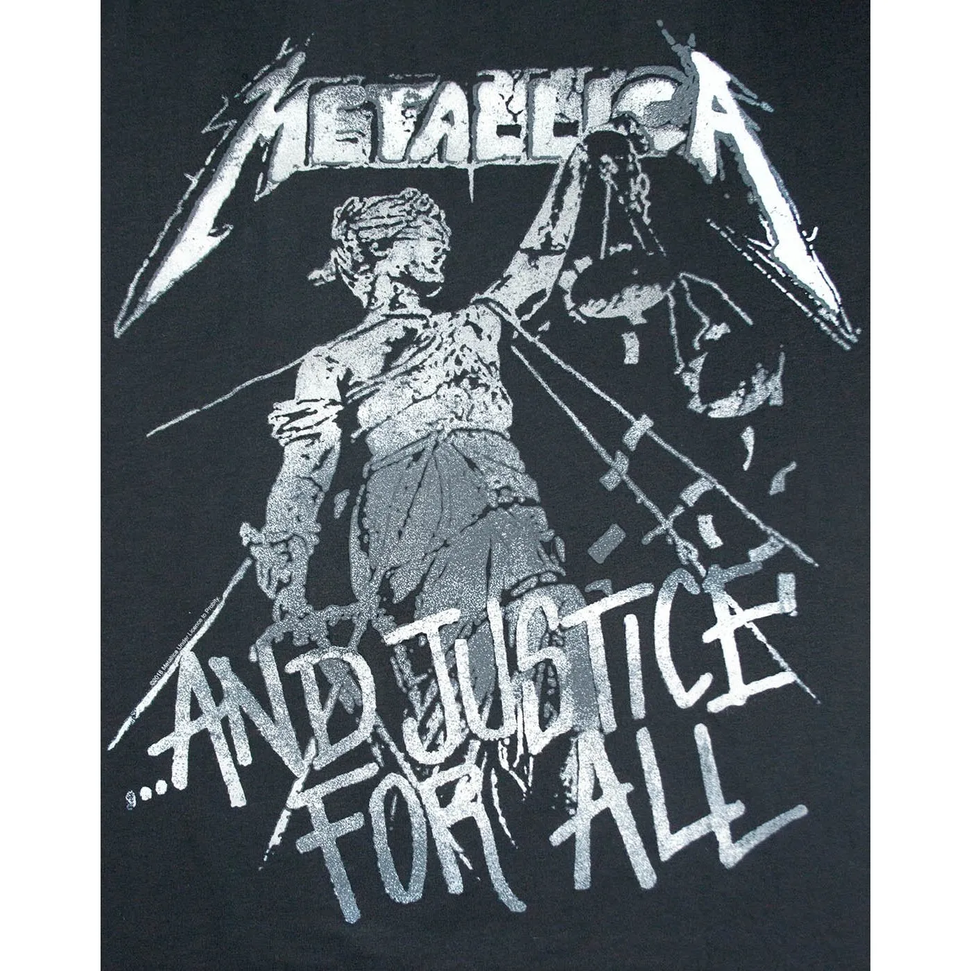 Amplified Mens Metallica Justice For All Slim T-Shirt