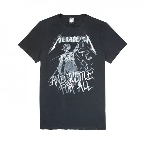 Amplified Mens Metallica Justice For All Slim T-Shirt