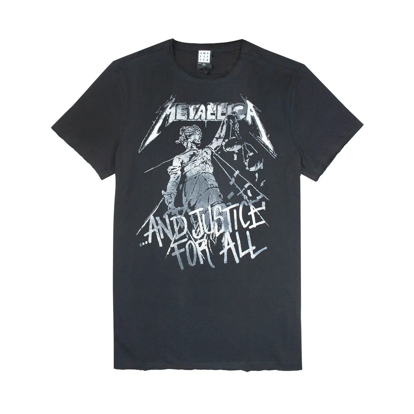 Amplified Mens Metallica Justice For All Slim T-Shirt