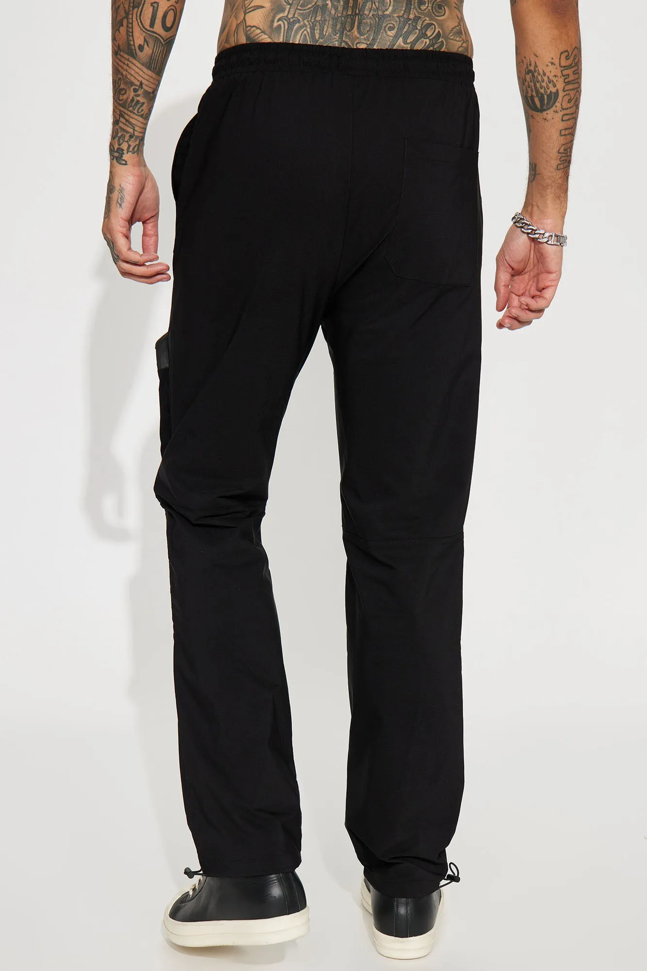 Another Day Nylon Cargo Pants - Black