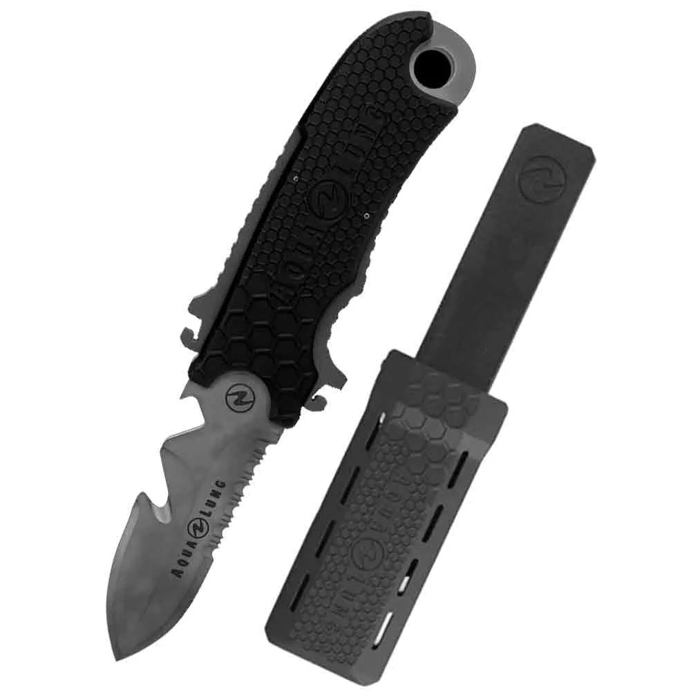 Aqua Lung Small Squeeze Titanium Spear Tip Dive Knife