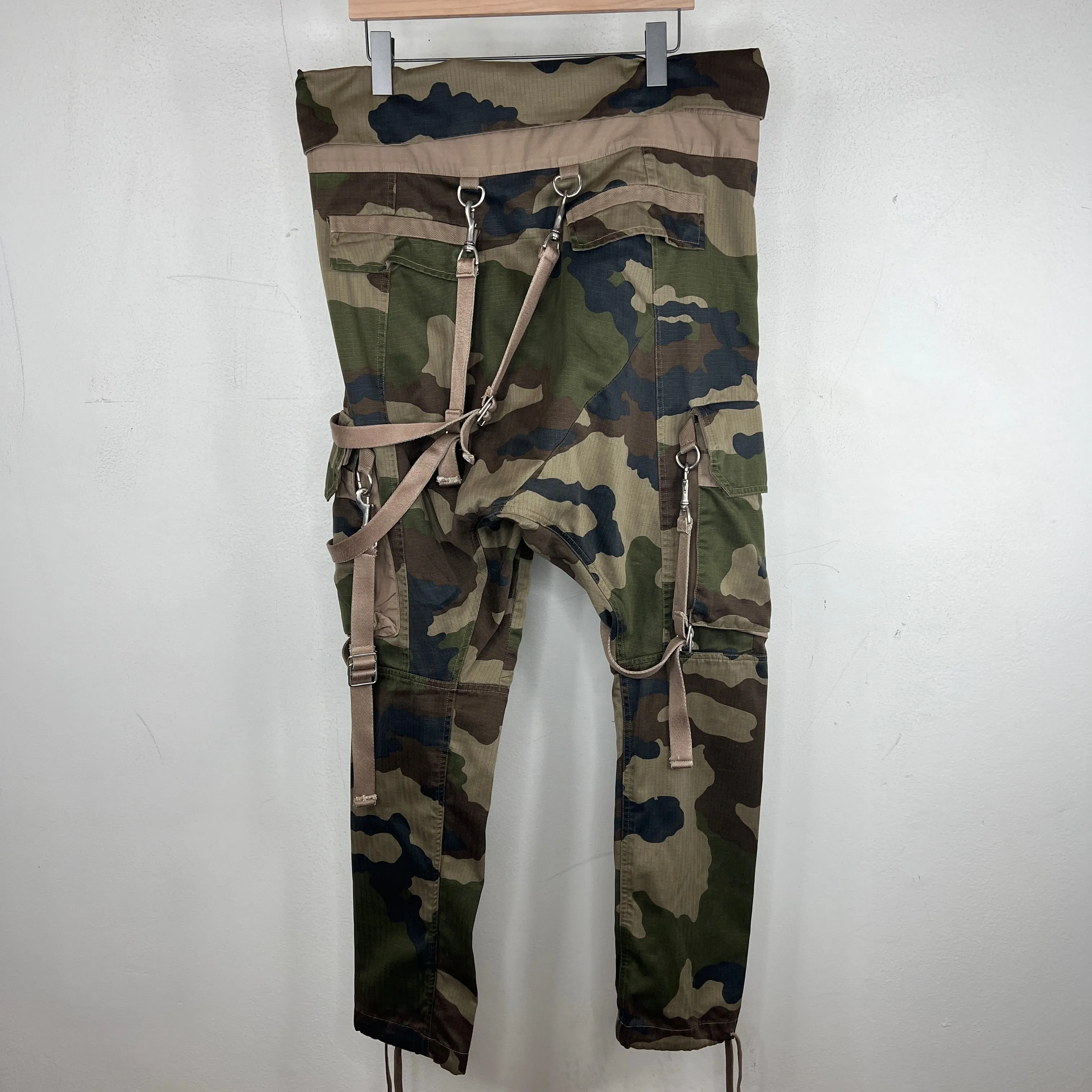 Balmain Camo Bondage Cargo Pants