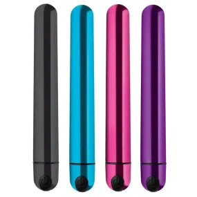 BANG! 10x Slim Metallic Bullet Shaped Vibrator