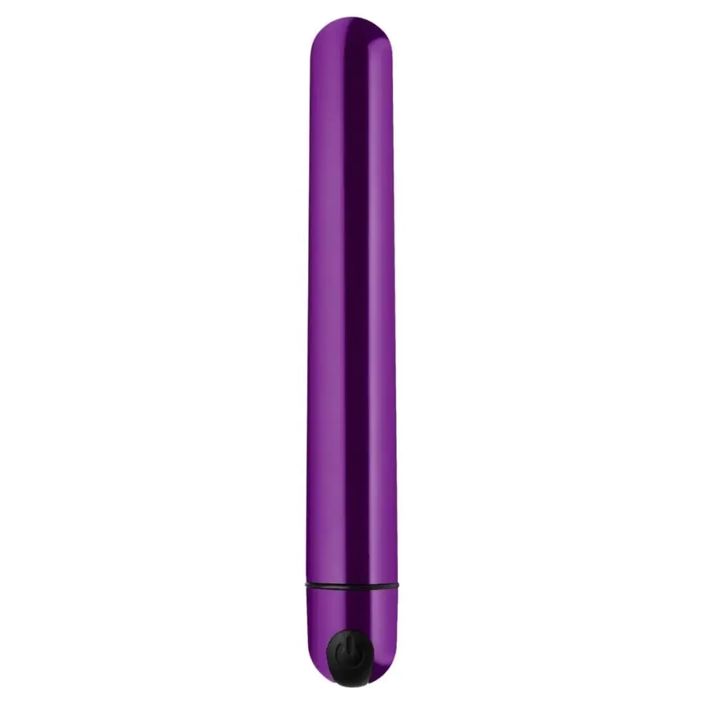 BANG! 10x Slim Metallic Bullet Shaped Vibrator