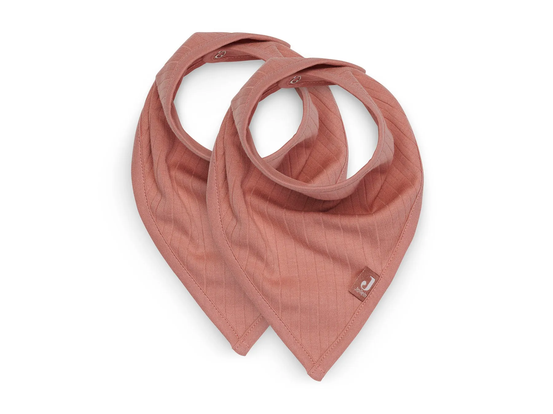 Bib Bandana Basic Stripe - Rosewood - 2 Pack