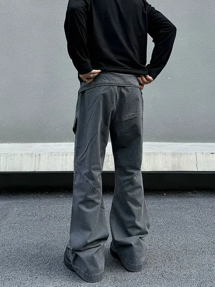 Black and Gray Cargo Pants