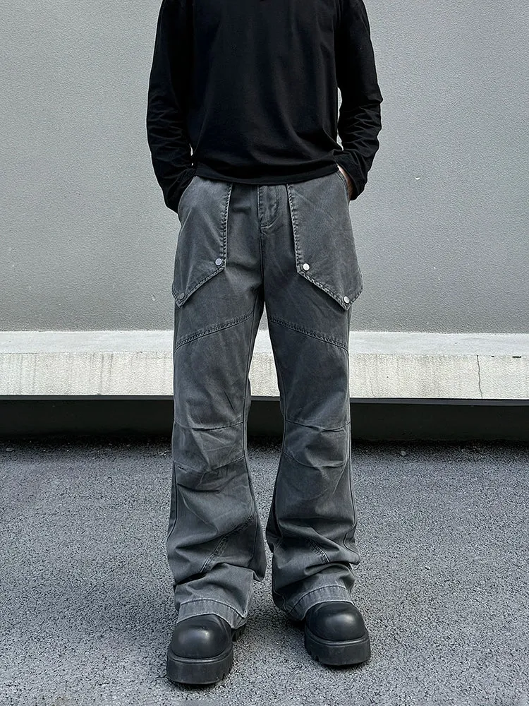 Black and Gray Cargo Pants