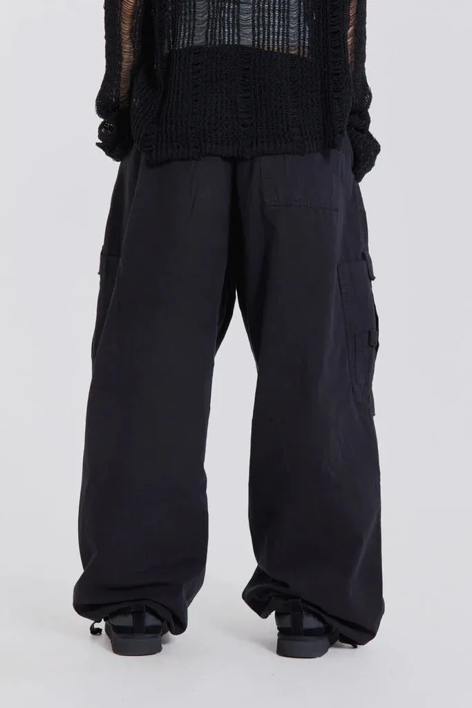 Black Parachute Cargo Pants