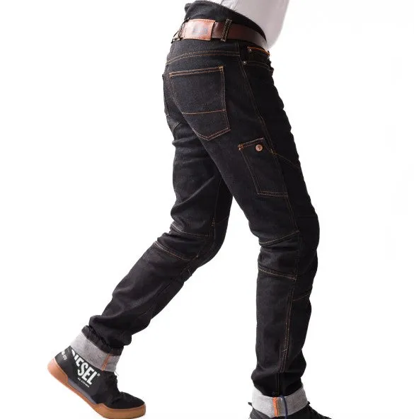 BOLID'STER "RIDE'STER V" Black Men's Motorcycle ARMALITH® Jeans