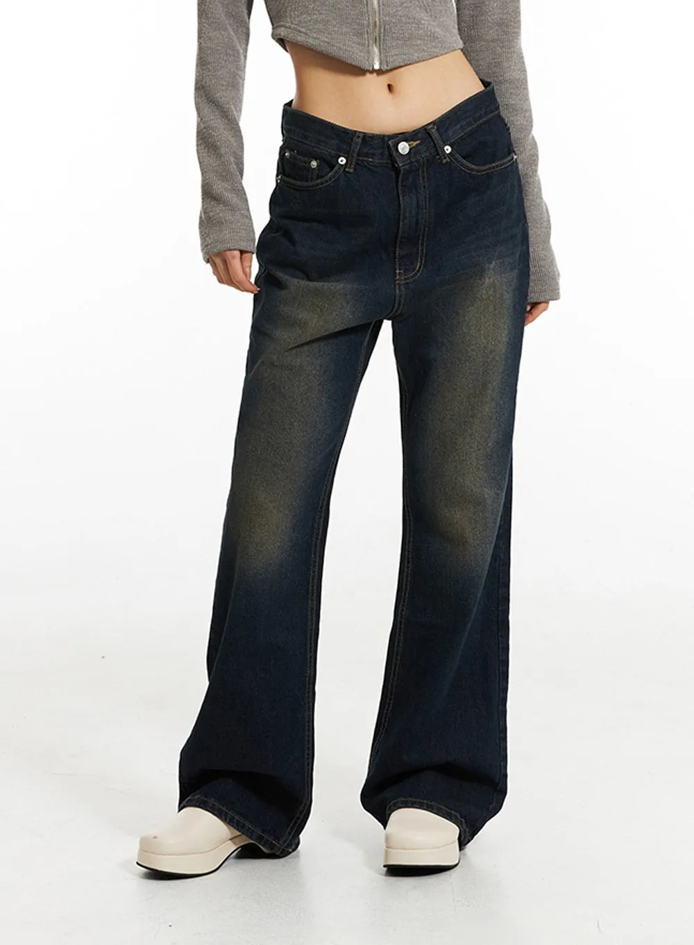 Bootcut Slim Fit Jeans IN308