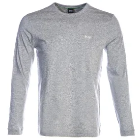 BOSS Togn Long Sleeve T Shirt in Light Grey