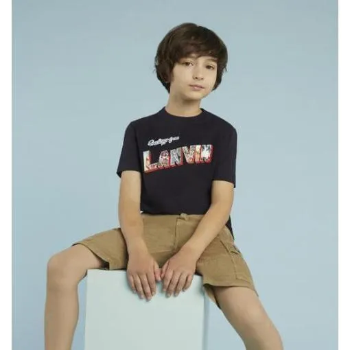 Boys Navy Greetings T-shirt