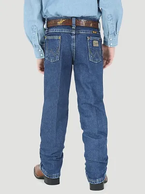 BOY'S WRANGLER® GEORGE STRAIT COWBOY CUT® ORIGINAL FIT JEAN IN HEAVY STONE DENIM | 13bgshd