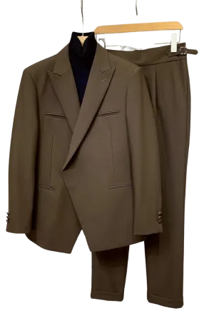 Brown 1-Button Premium Slim Fit Suit