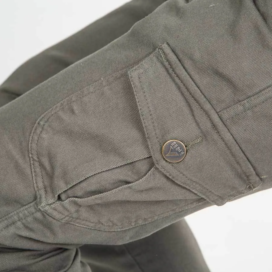 By City Men's Mixed Cargo Trousers - Military Green