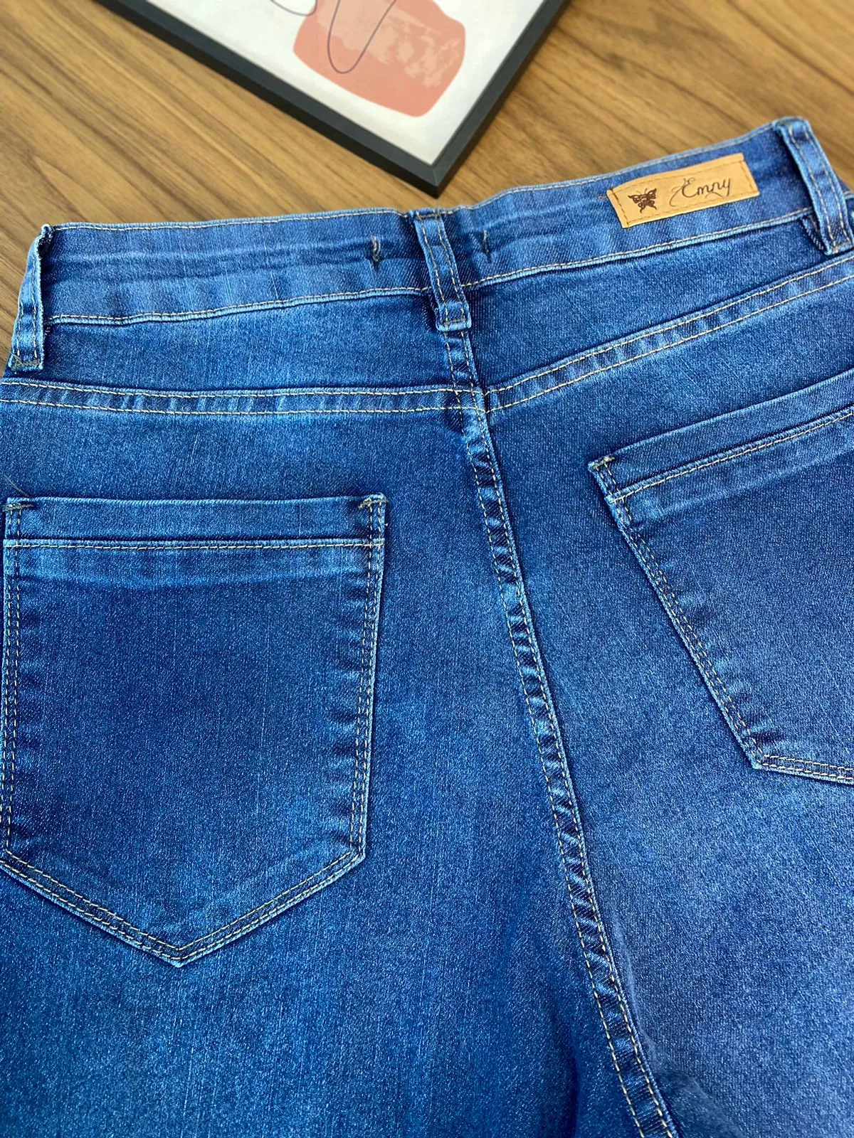 Calça Jeans Reta Bolsos 7481/1015 (7/A)