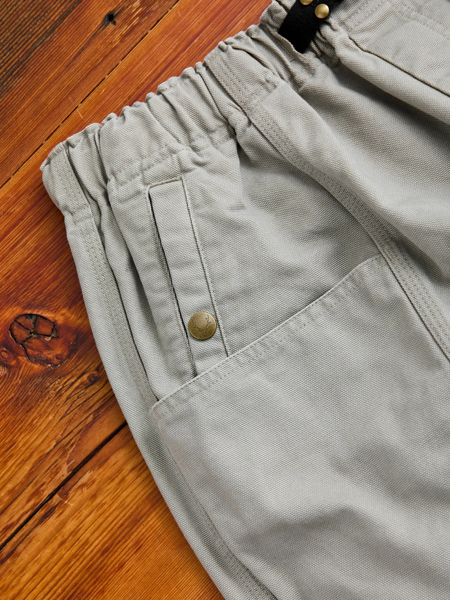 Canvas Belted C.S Pant in Grey