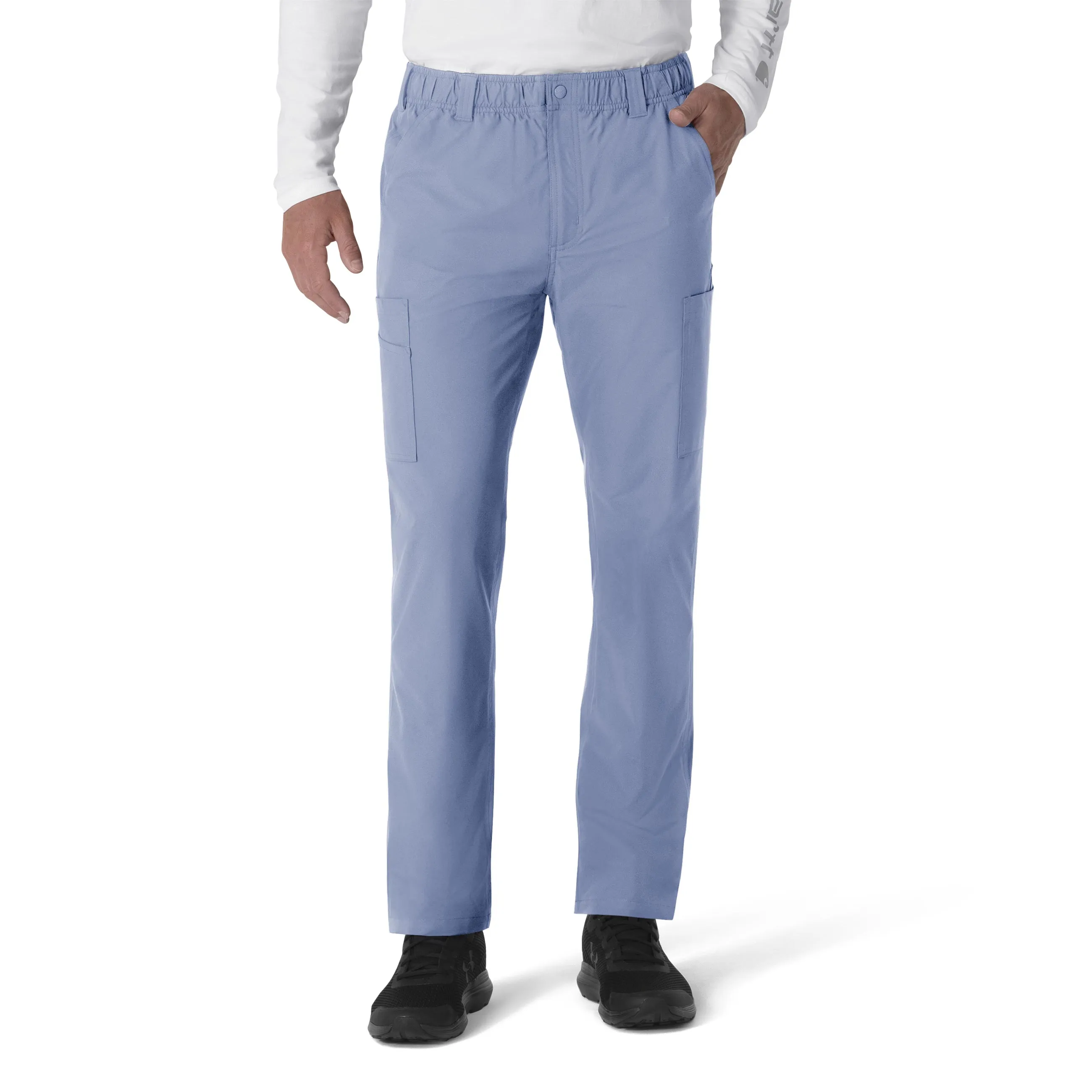 Carhartt Force Essentials Men's Straight Leg Cargo Scrub Pant - Ceil Blue