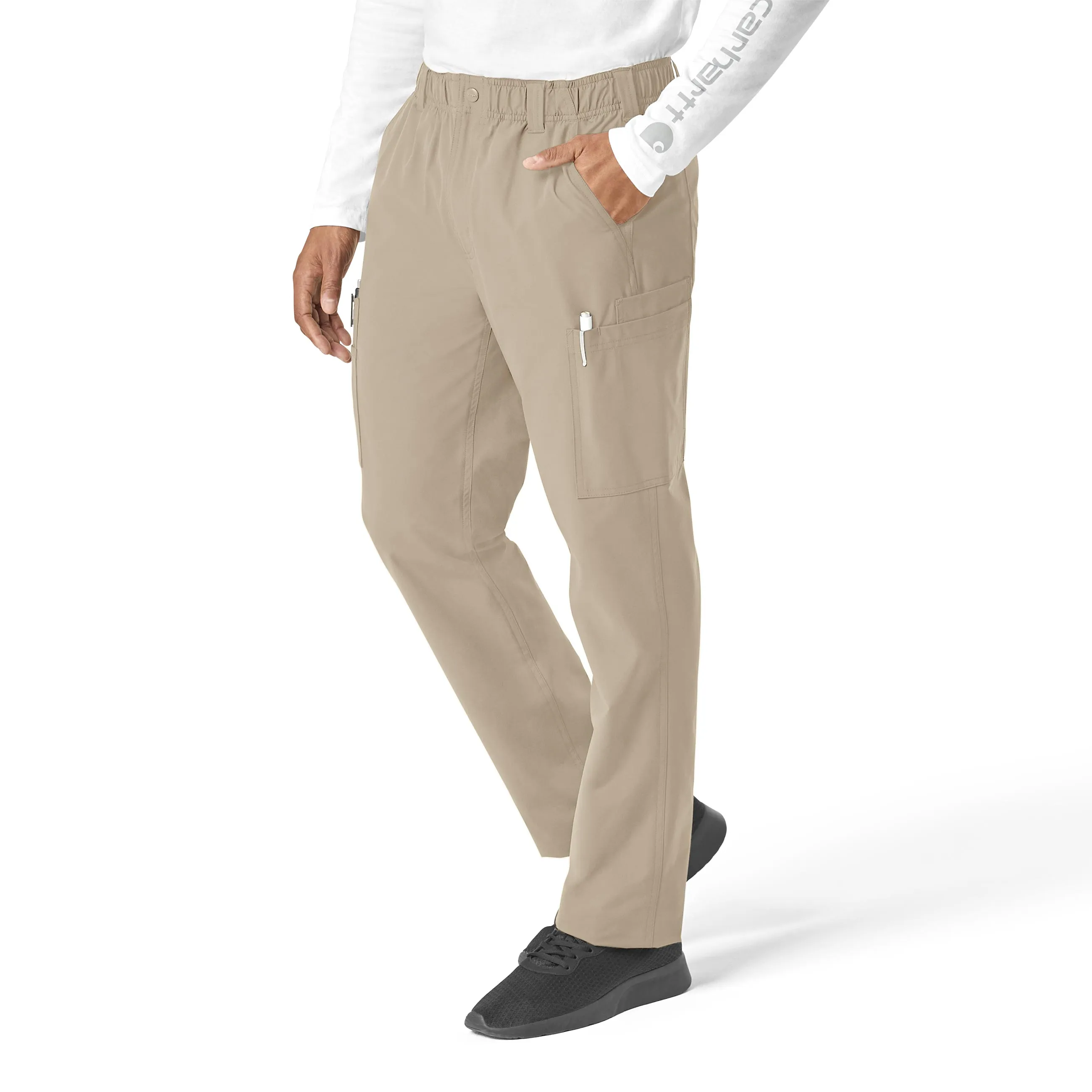 Carhartt Force Essentials Men's Straight Leg Cargo Scrub Pant - Khaki