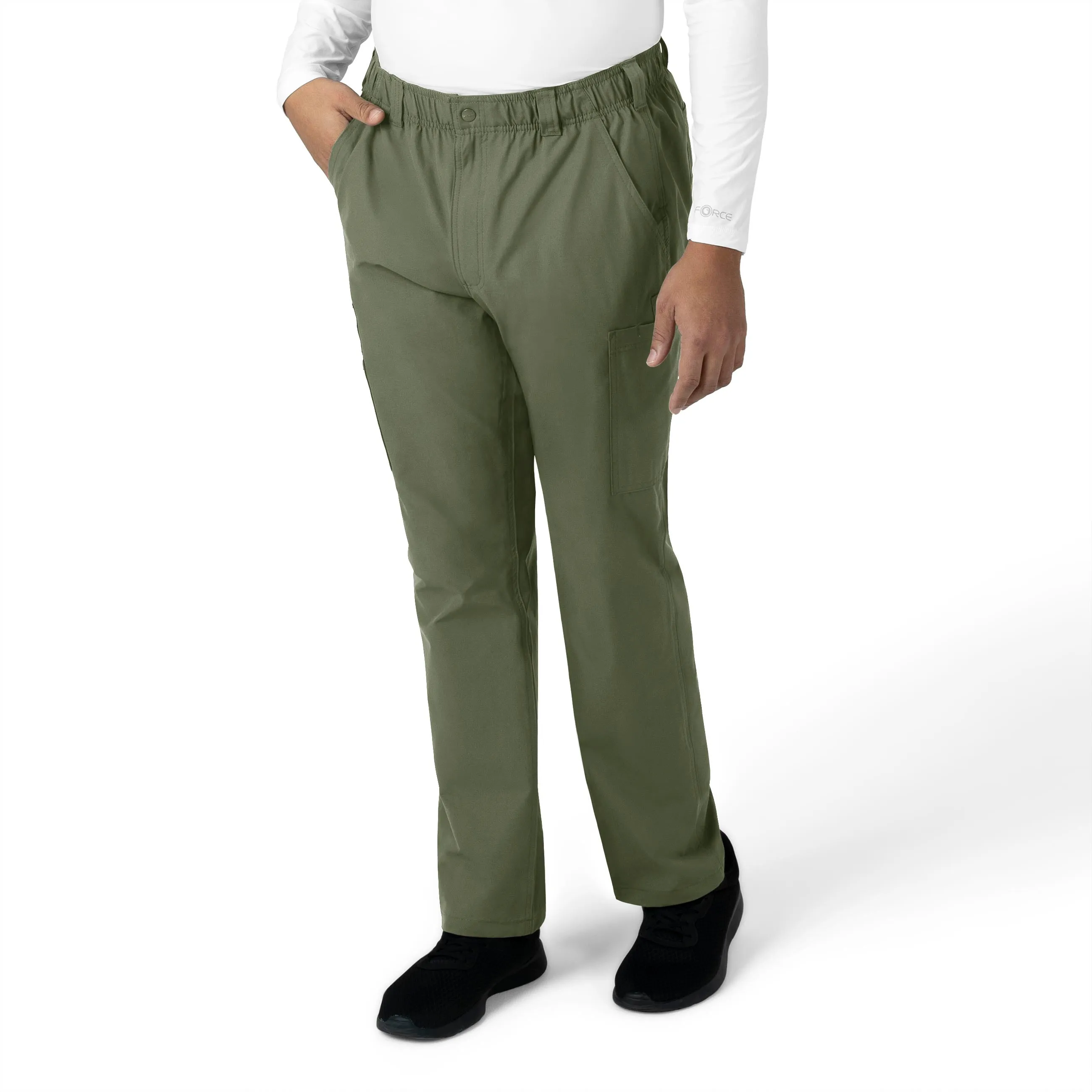 Carhartt Force Essentials Men's Straight Leg Cargo Scrub Pant - Olive