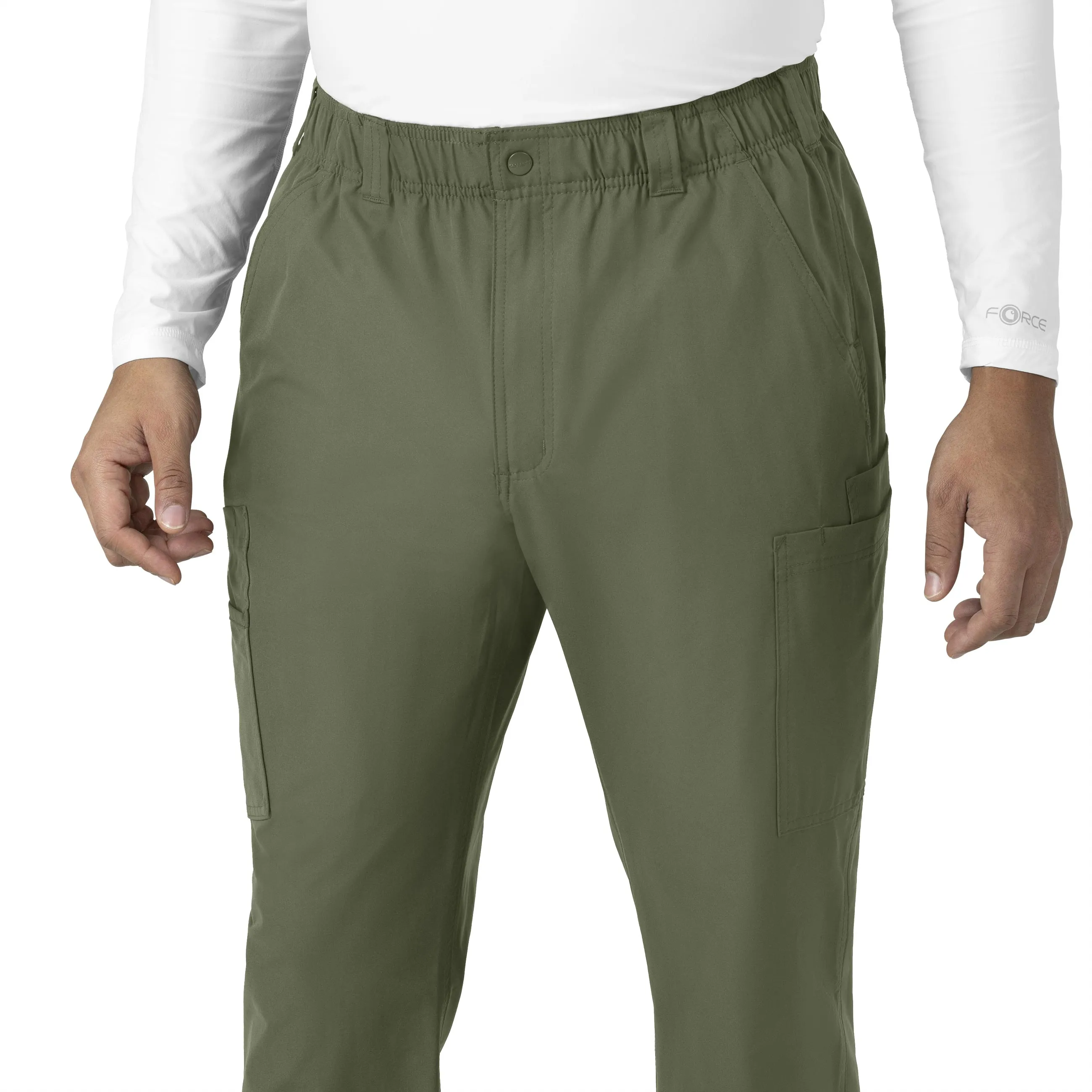 Carhartt Force Essentials Men's Straight Leg Cargo Scrub Pant - Olive