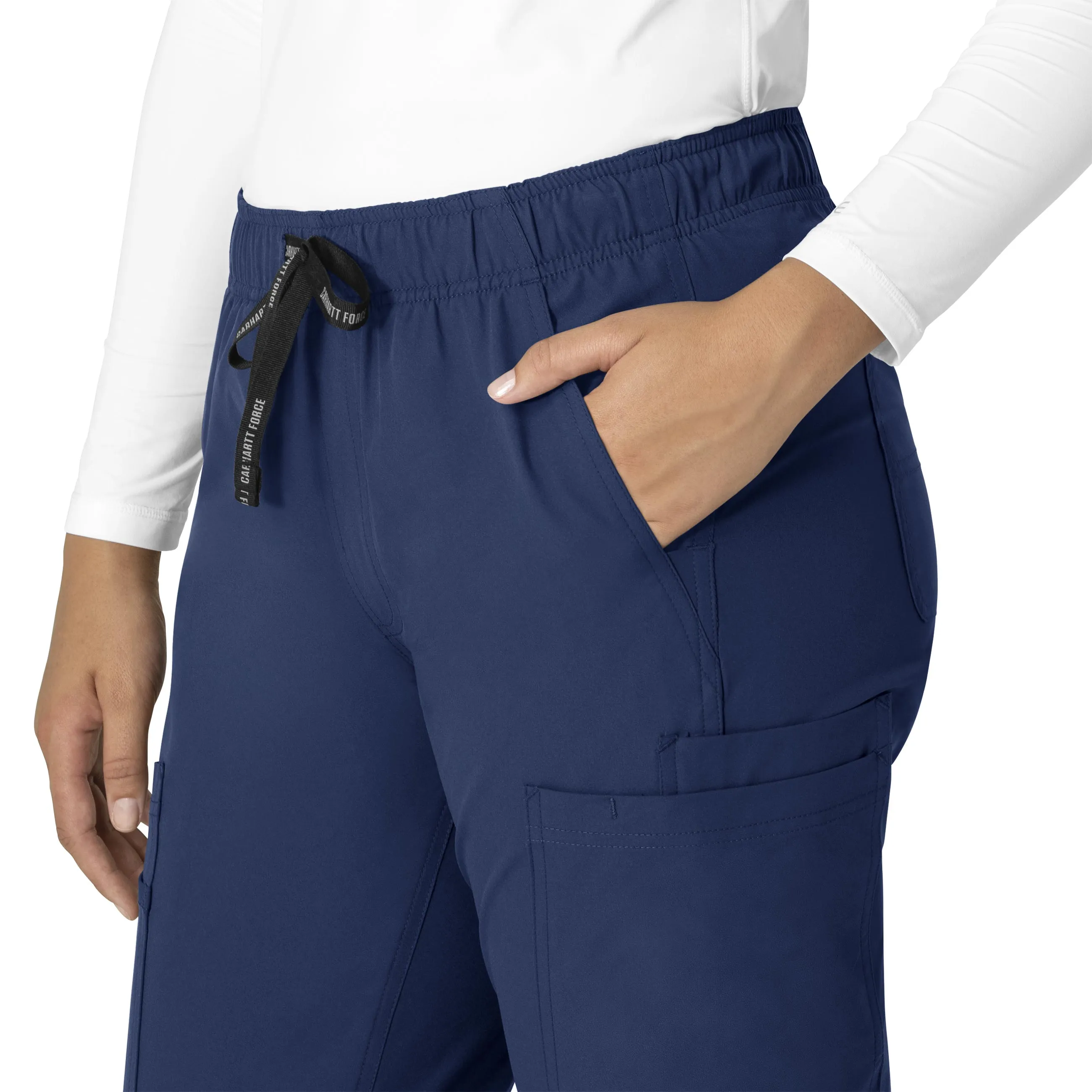 Carhartt Force Essentials Women's Straight Leg Scrub Pant - Navy