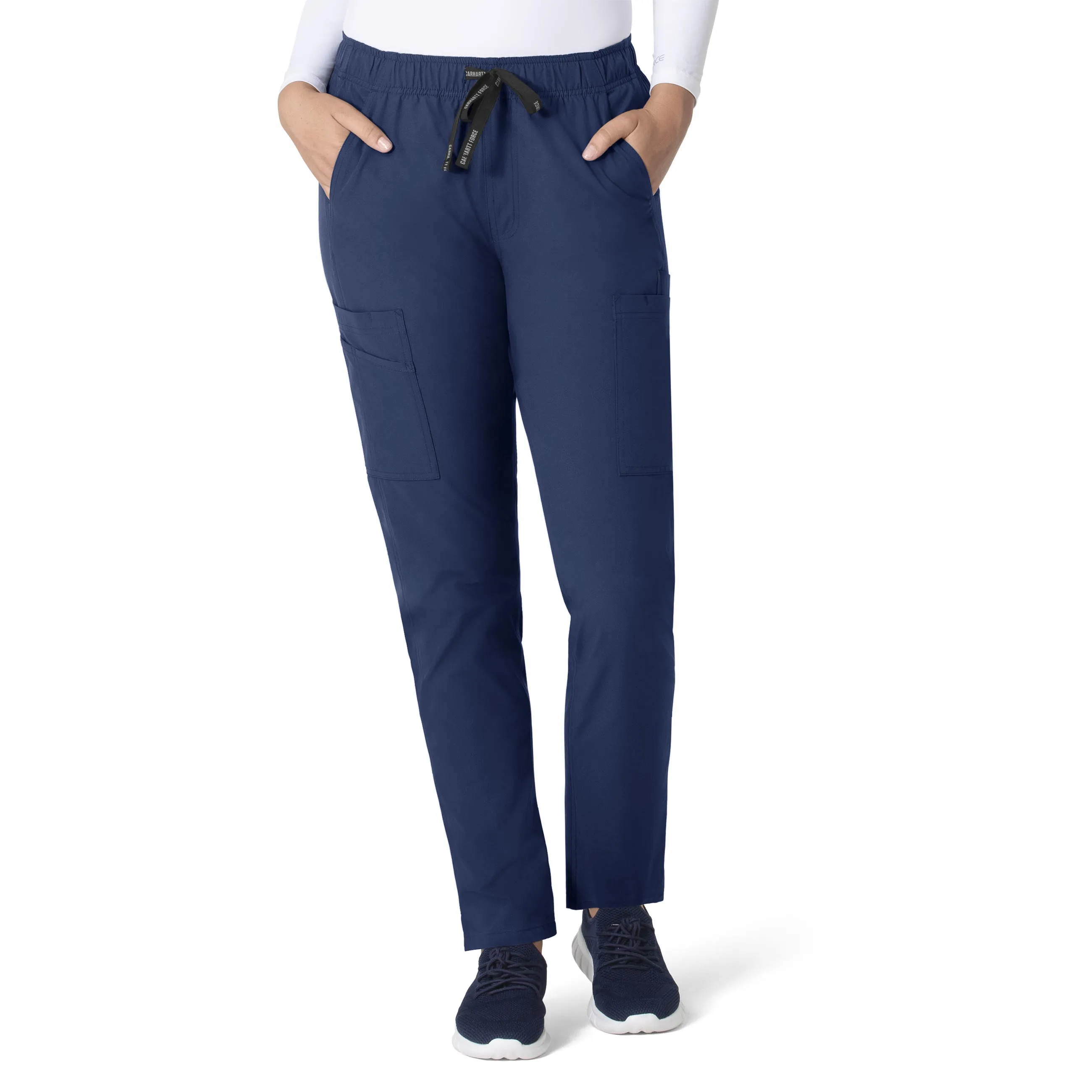 Carhartt Force Essentials Women's Straight Leg Scrub Pant - Navy