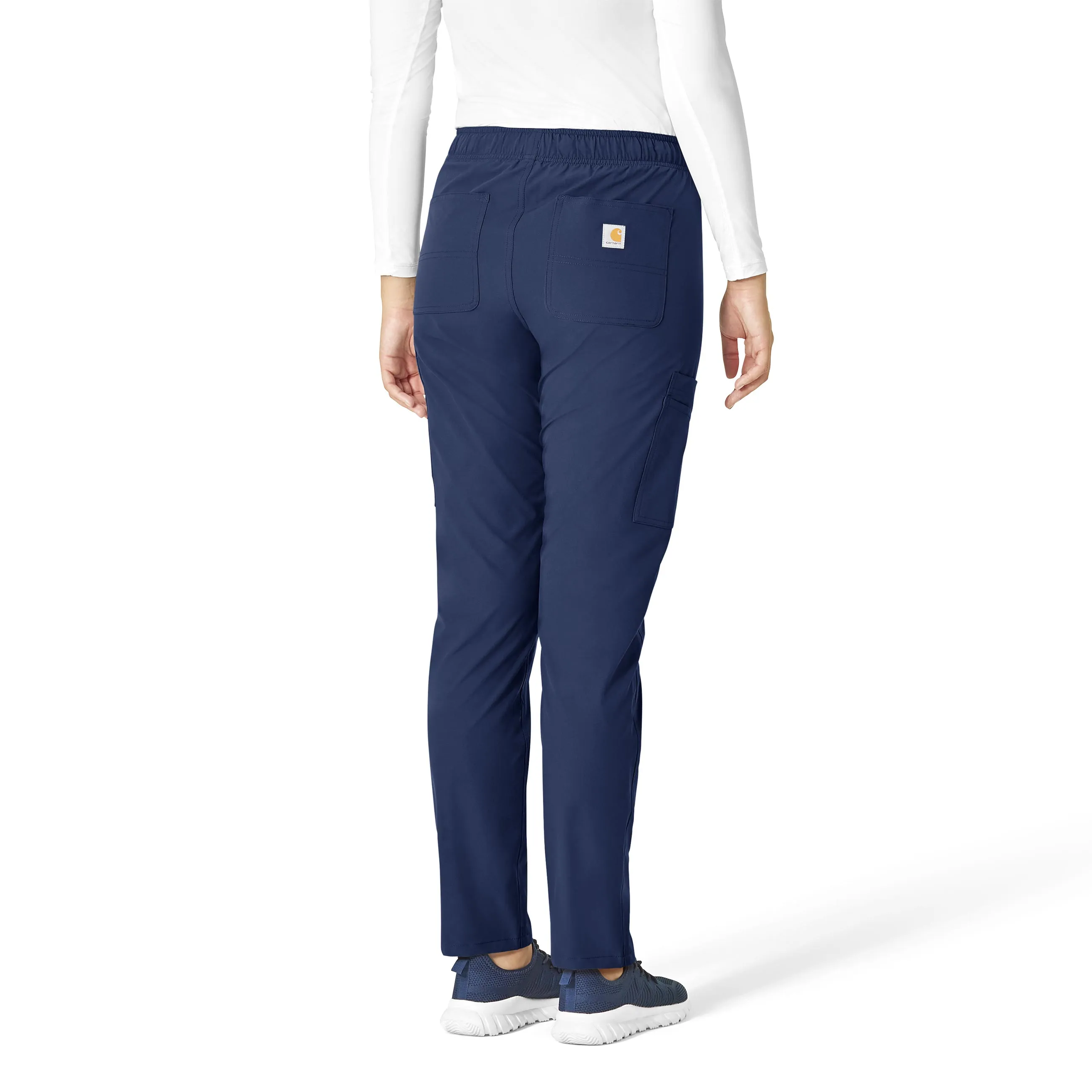 Carhartt Force Essentials Women's Straight Leg Scrub Pant - Navy