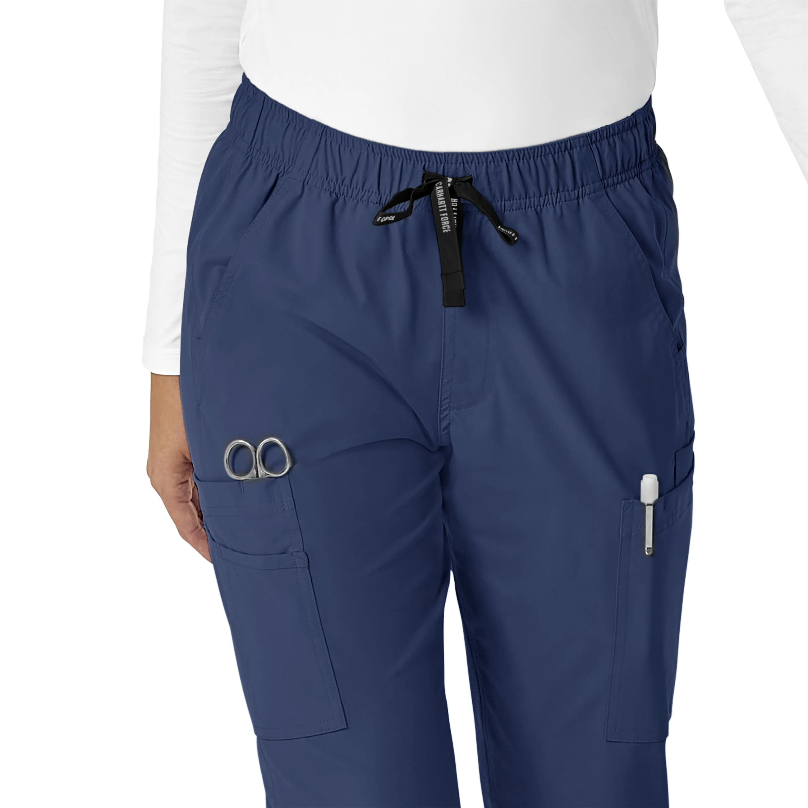 Carhartt Force Essentials Women's Straight Leg Scrub Pant - Navy