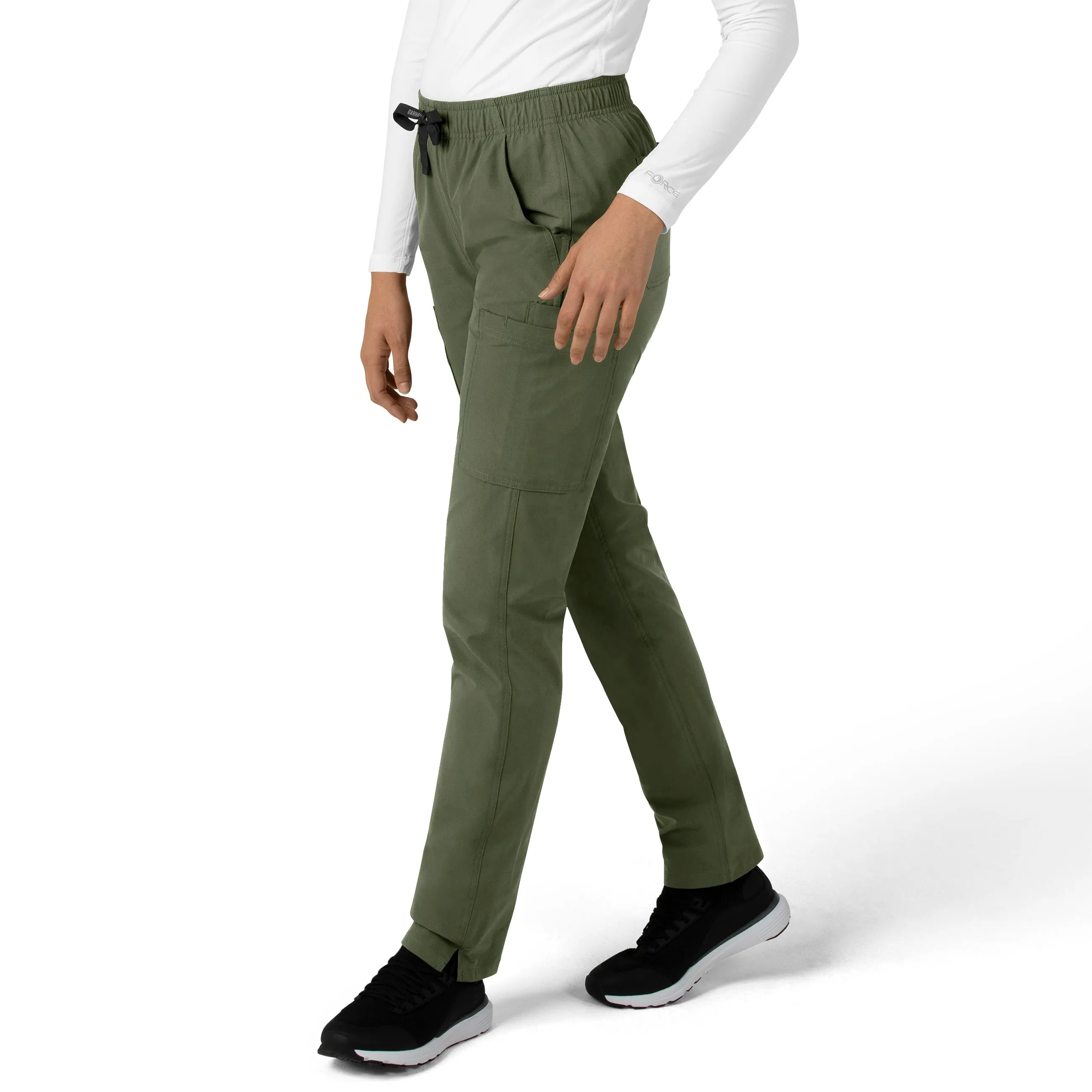 Carhartt Force Essentials Women's Straight Leg Scrub Pant - Olive