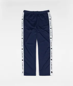 Carhartt Goodwin Track Pants - Metro Blue / White