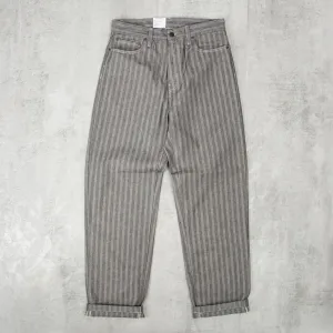 Carhartt WIP Menard Pant Herringbone Denim - Grey Rinsed