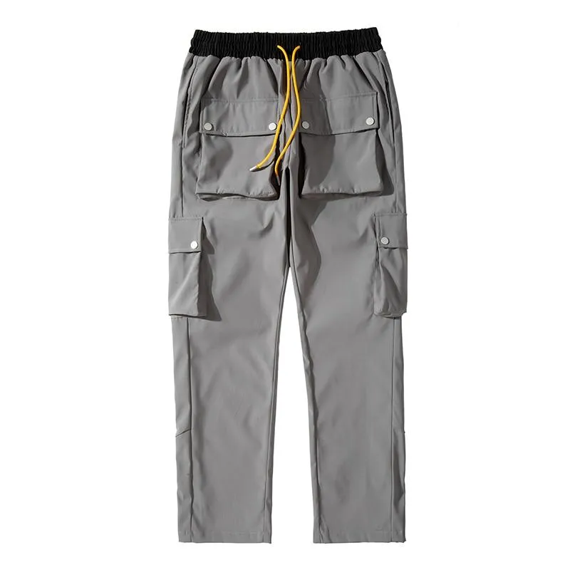 Casual Snap Button Cargo Pants