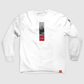 Chocolate Return to Chocolate City Long Sleeve Tee White