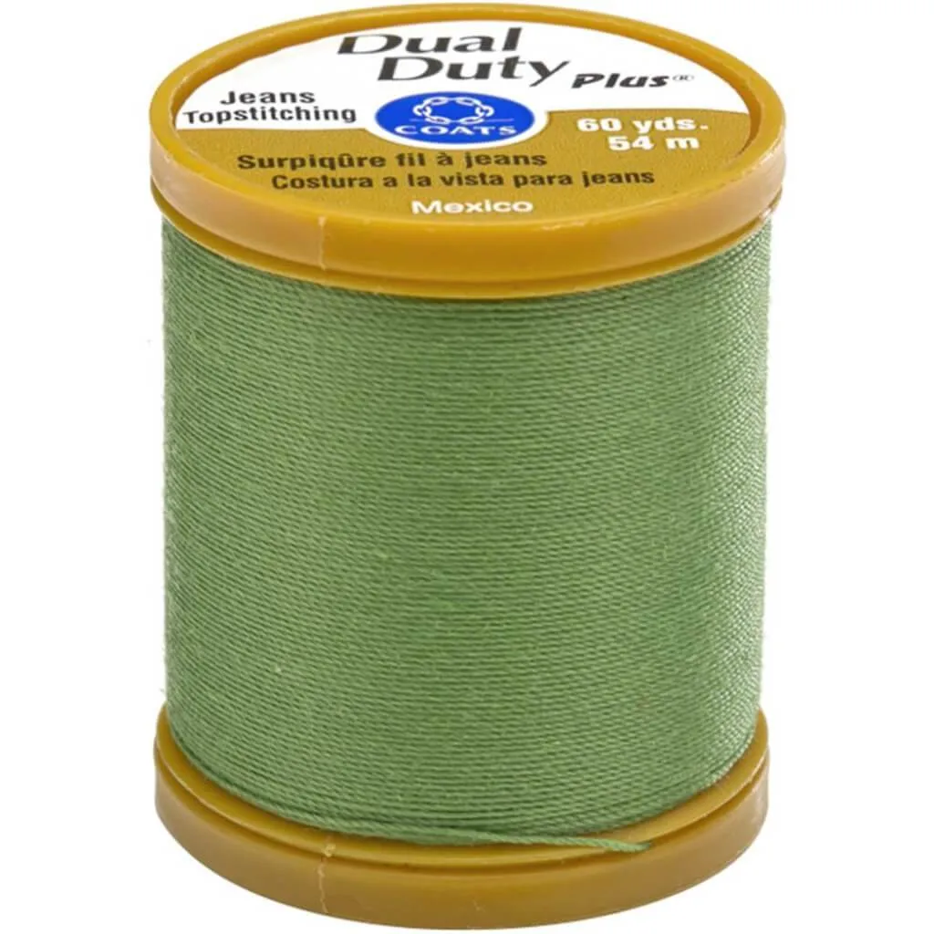 Coats Dual Duty Plus Jean & Topstitching Thread 60yd Bright Green