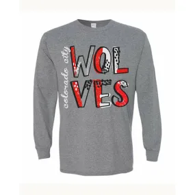 Colorado City Wolves - Splatter Long Sleeve T-Shirt